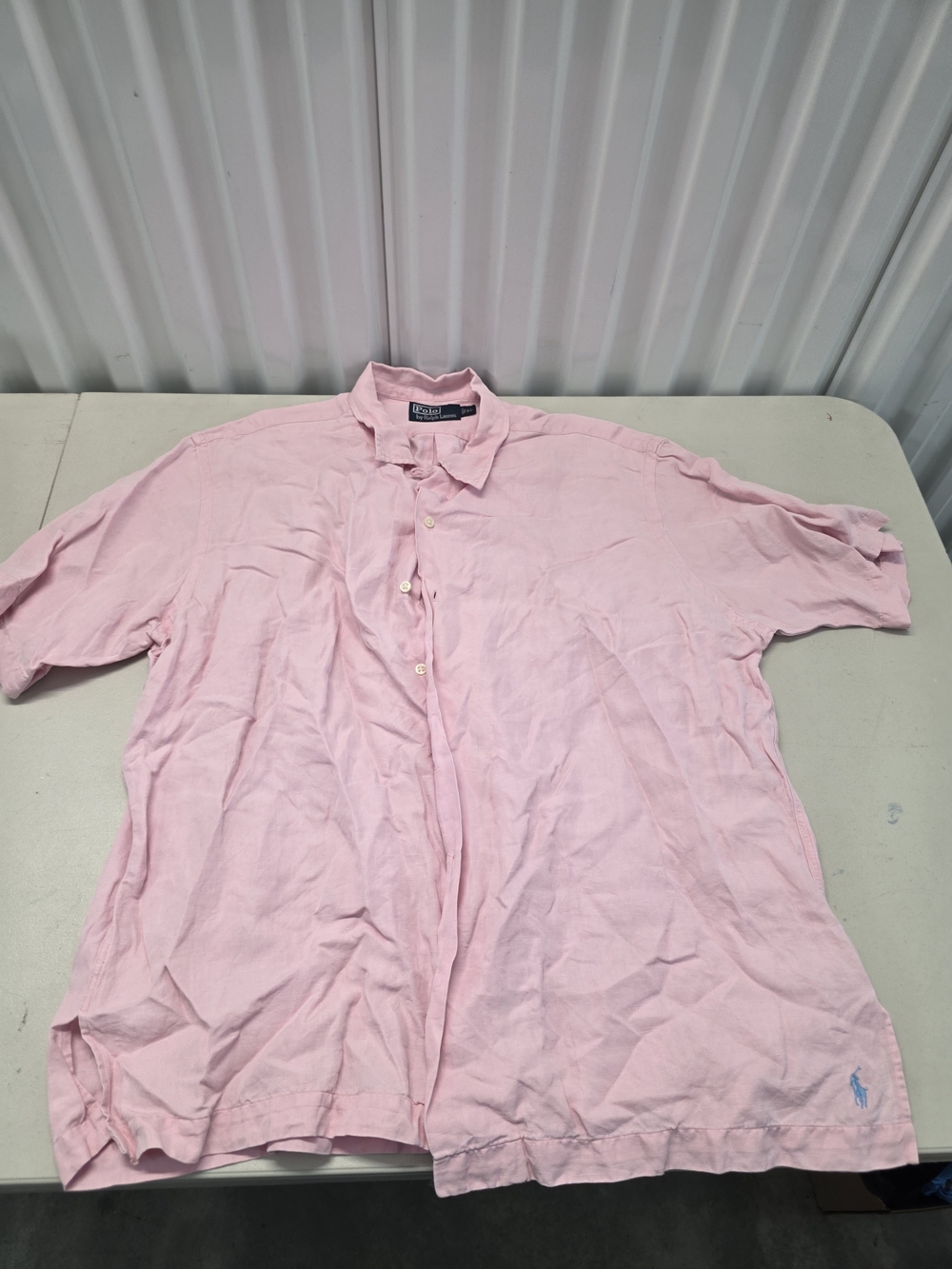Polo Ralph Lauren Loop Collar Linen Silk Blend Men's Size XL
